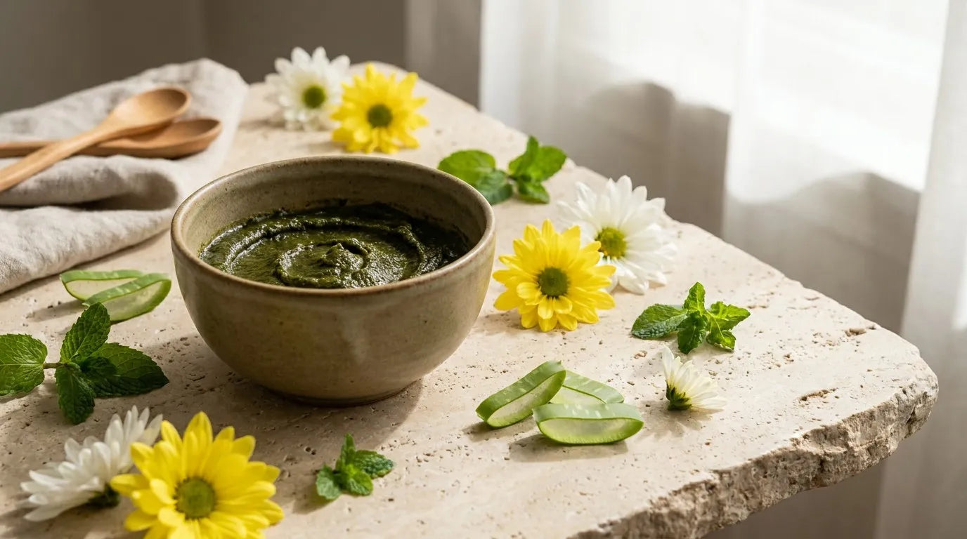Summer Radiance: The Cooling Herb Facial Protocol for Lit-from-Within Skin