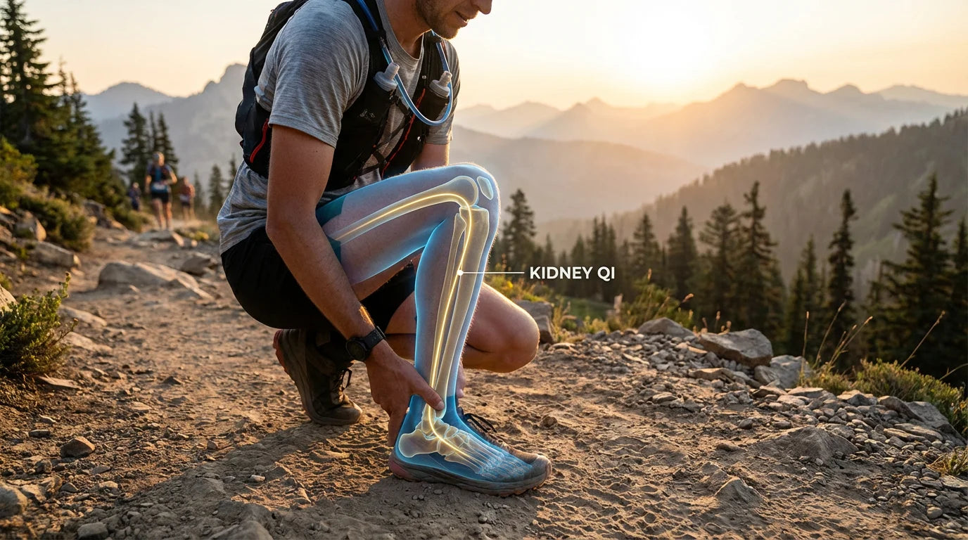 Runner knees recovery with Taixi Kidney point - KineticQi AI