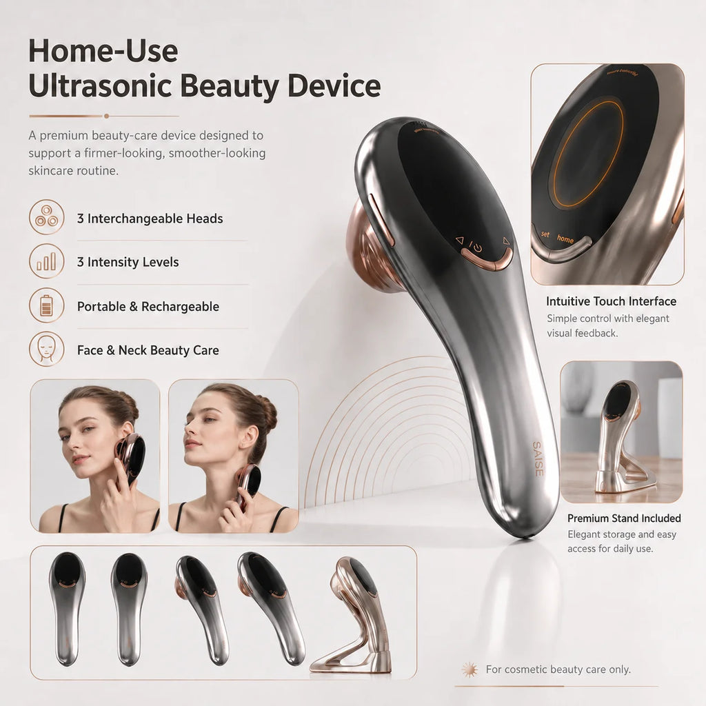Home-Use Ultrasonic Beauty Device