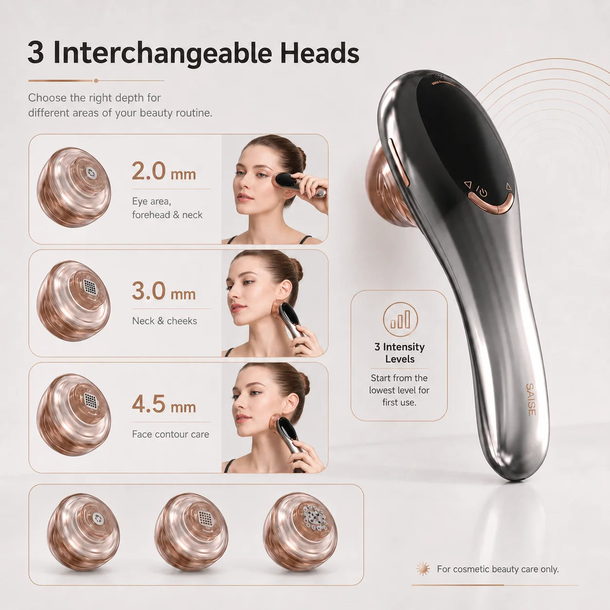 3 Interchangeable Heads